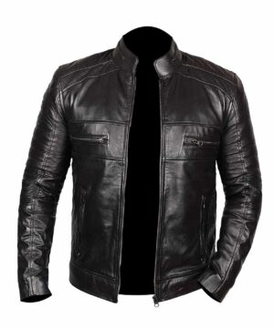 Johnson Black Genuine Leather Jacket
