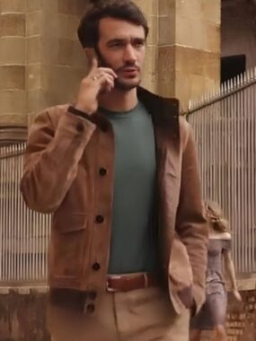 Eugenio Franceschini Emily In Paris S4 Suede Bomber Jacket