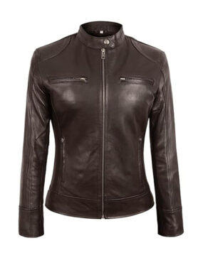 Women's Brown Vintage Leather Jacket