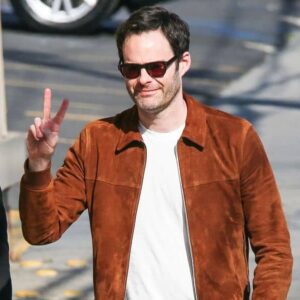 Bill-Hader-Suede-Leather-Brown-Jacket-2