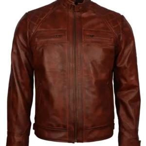 Men-Crocodile-Quilted-Brown-Leather-Jacket